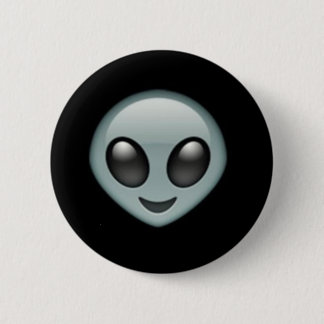 Badge Rond 5 Cm Bouton étranger d'Emoji