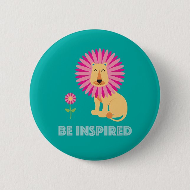 Badge Rond 5 Cm Bouton Être inspiré (Devant)