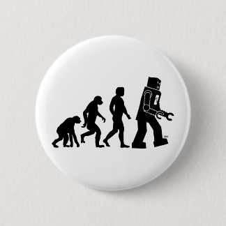Badge Rond 5 Cm Bouton Évolution du robot
