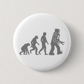 Badge Rond 5 Cm Bouton Évolution du robot