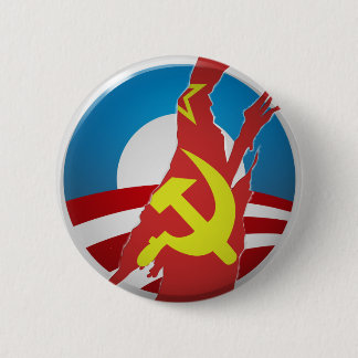 Badge Rond 5 Cm Bouton exposé par logo d'Obama