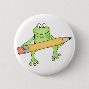 Badge Rond 5 Cm Bouton fait sur commande de Froggie