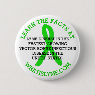 Badge Rond 5 Cm bouton Faits sur la maladie de Lyme