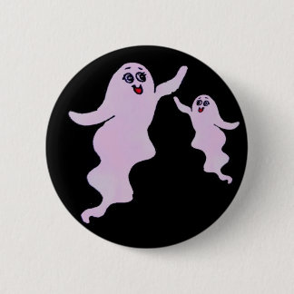 Badge Rond 5 Cm Bouton Fantômes