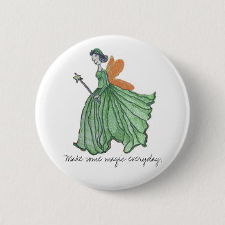 Badge Rond 5 Cm Bouton féerique