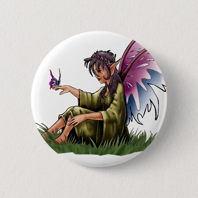 Badge Rond 5 Cm Bouton féerique 1 (Devant)