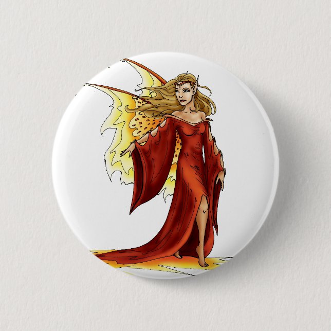 Badge Rond 5 Cm Bouton féerique 2 (Devant)