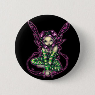 Badge Rond 5 Cm " Bouton féerique "captif