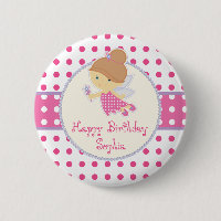 Bouton féerique d'anniversaire