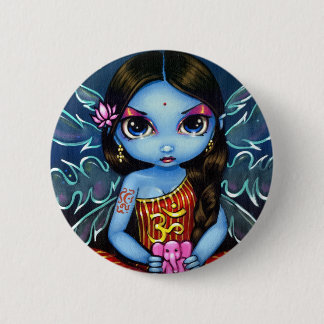 Badge Rond 5 Cm " Bouton féerique "indou