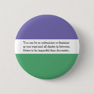 Badge Rond 5 Cm Bouton féministe avec citation d'Audrey Ludwig