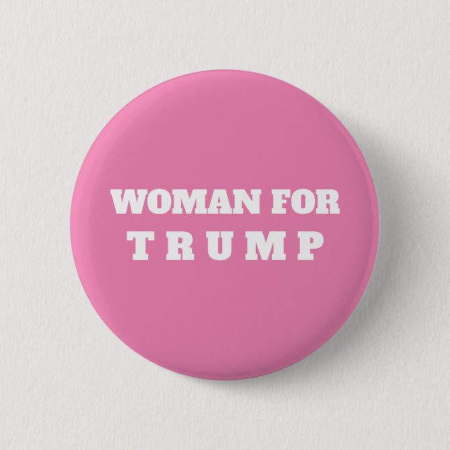 Badge Rond 5 Cm Bouton FEMME POUR TRUMP 2024 (Devant)