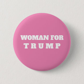 Badge Rond 5 Cm Bouton FEMME POUR TRUMP 2024