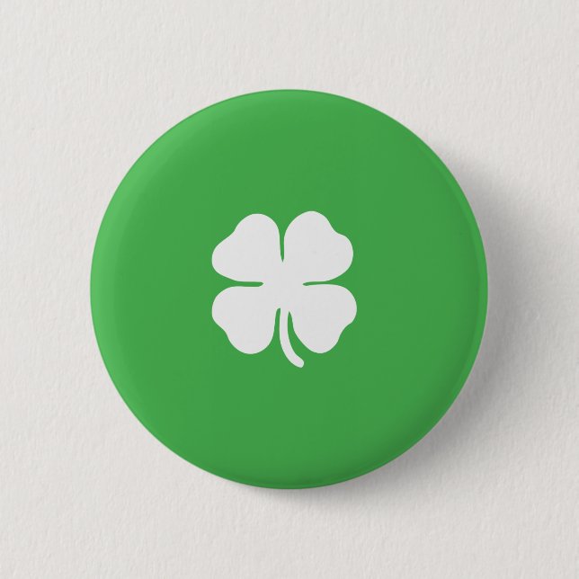 Badge Rond 5 Cm Bouton Feuille de fermeture (Devant)