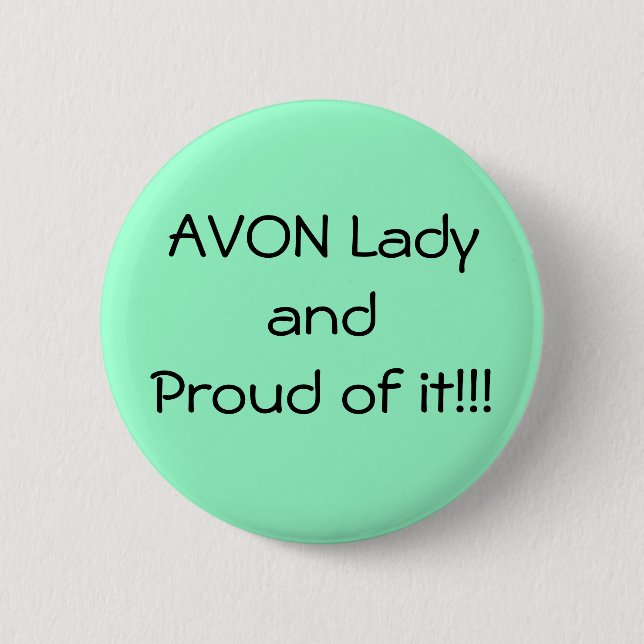 Badge Rond 5 Cm Bouton fier vert d'Avon (Devant)