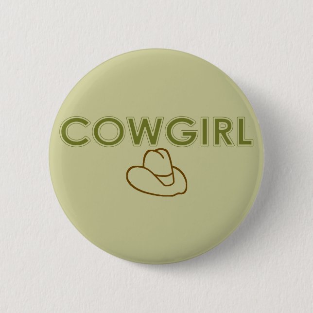 Badge Rond 5 Cm Bouton fille (Devant)