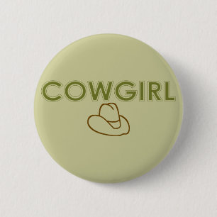 Badge Rond 5 Cm Bouton fille
