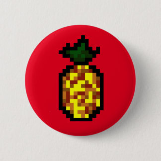 Badge Rond 5 Cm bouton fin gourmet-mignon d'ananas