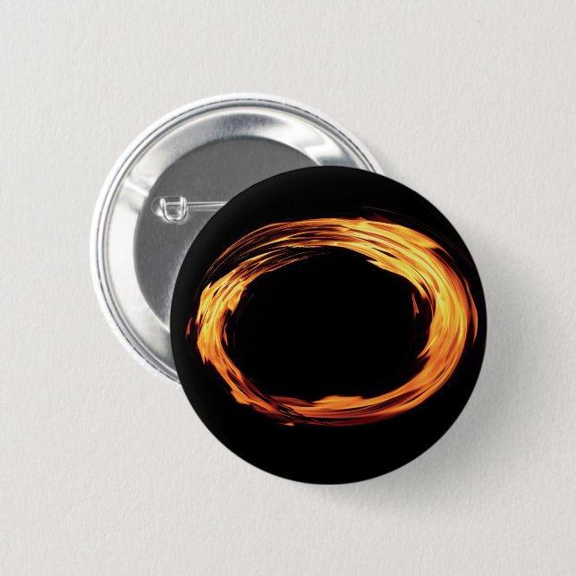 Badge Rond 5 Cm Bouton FLAMES (Devant & derrière)