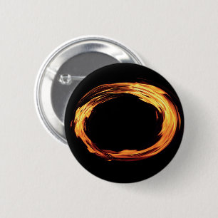 Badge Rond 5 Cm Bouton FLAMES