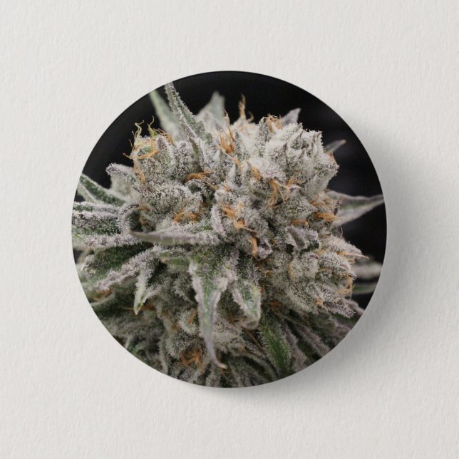 Badge Rond 5 Cm Bouton Fleur (Devant)