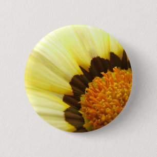 Badge Rond 5 Cm Bouton Fleur Gazania