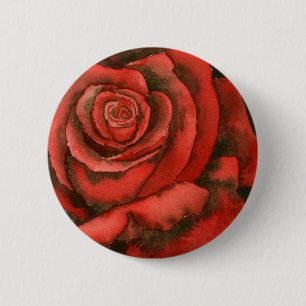 Badge Rond 5 Cm Bouton floral "Rose #3"
