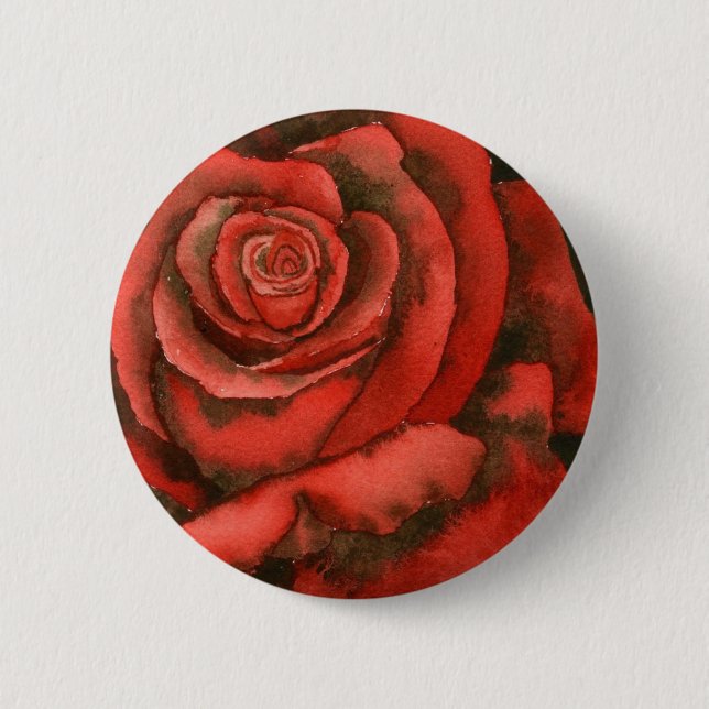 Badge Rond 5 Cm Bouton floral "Rose #3" (Devant)