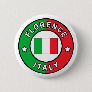 Badge Rond 5 Cm Bouton Florence Italie