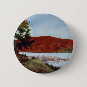 Badge Rond 5 Cm Bouton Flux, rivières et lacs