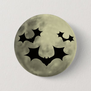 Badge Rond 5 Cm Bouton Flying Bats