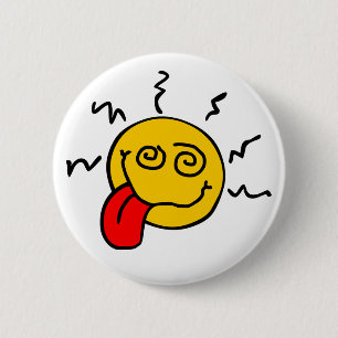 Badge Rond 5 Cm Bouton fou