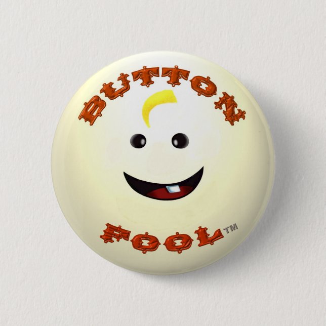 Badge Rond 5 Cm Bouton fou bouton rond standard (Devant)