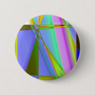 Badge Rond 5 Cm Bouton Fractals