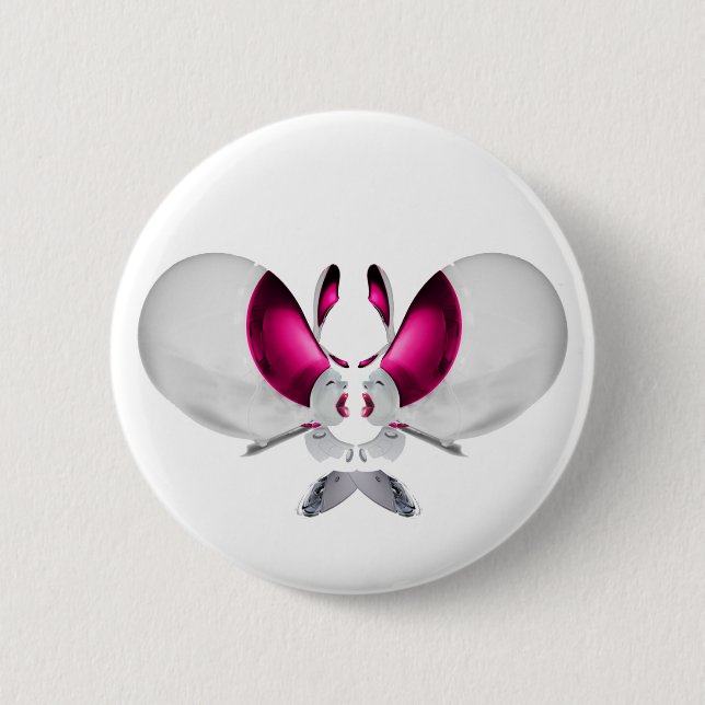 Badge Rond 5 Cm Bouton frais (Devant)