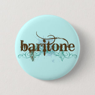 Badge Rond 5 Cm Bouton frais de musique de baryton