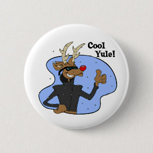 Badge Rond 5 Cm Bouton frais de Noël