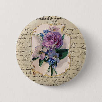 Badge Rond 5 Cm Bouton français de bouquet
