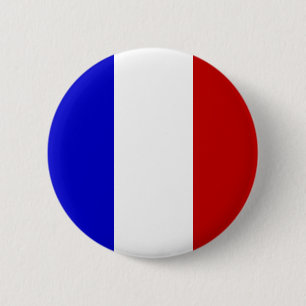 Badge Rond 5 Cm Bouton français de drapeau [ver. 2]
