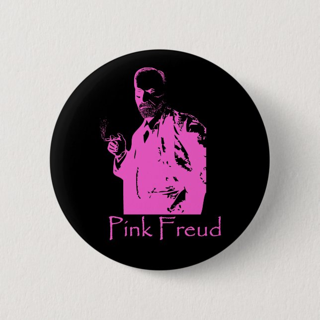 Badge Rond 5 Cm bouton freud (Devant)