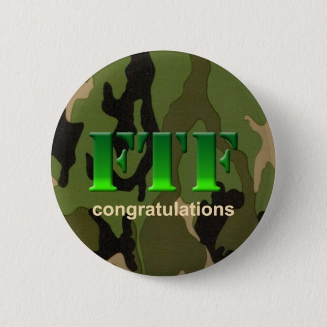 Badge Rond 5 Cm Bouton FTF de Geocaching (Devant)