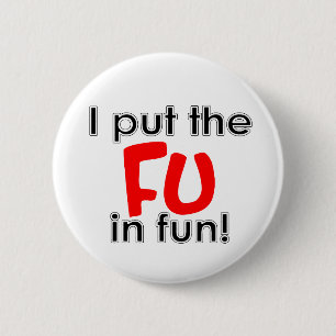 Badge Rond 5 Cm Bouton FUN