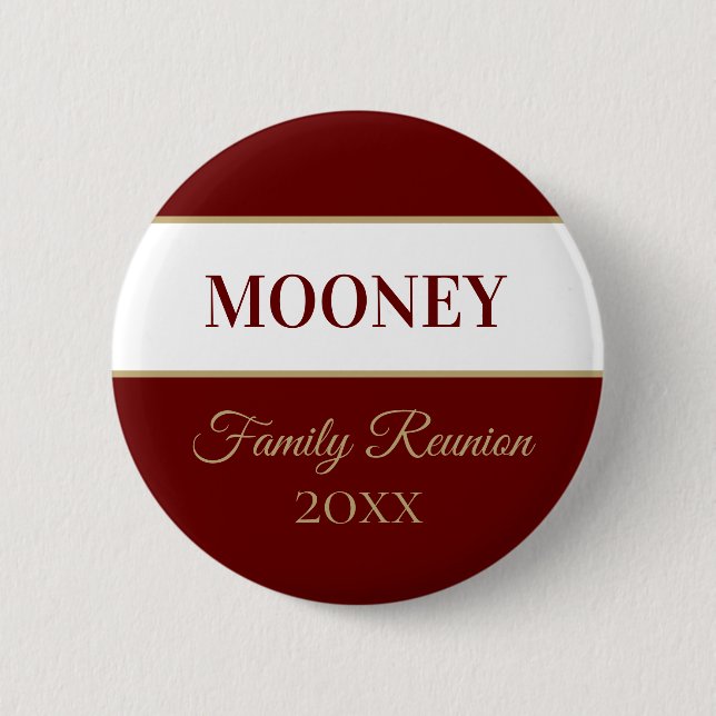 Badge Rond 5 Cm Bouton FUN, CUSTOM Family Réunion (Devant)
