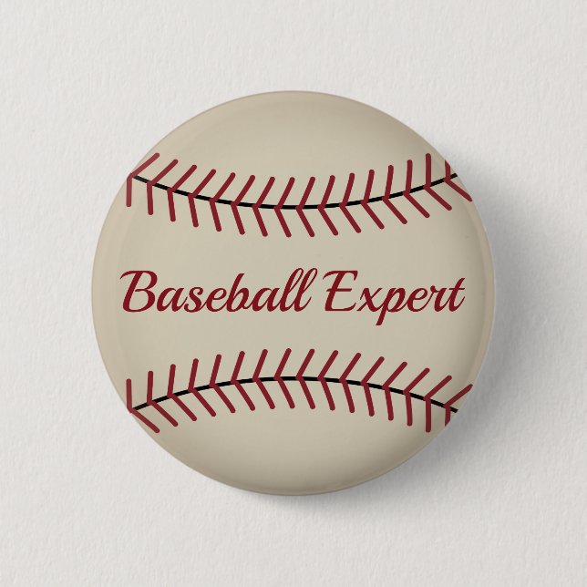 Badge Rond 5 Cm Bouton Funny Baseball (Devant)