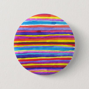 Badge Rond 5 Cm Bouton gai de rayures
