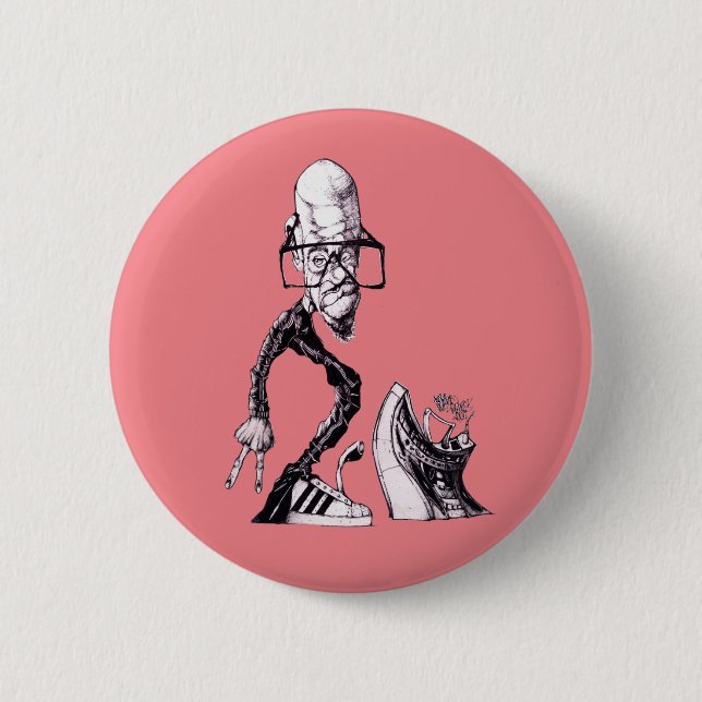 Badge Rond 5 Cm Bouton Garçon B (Devant)