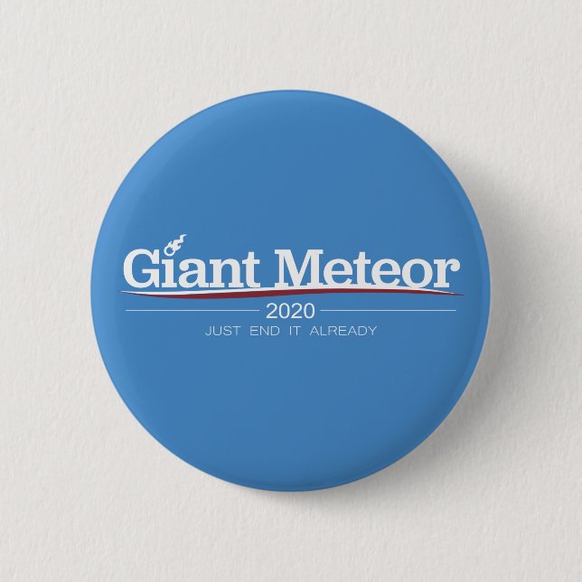 Badge Rond 5 Cm Bouton géant du météore 2020 (Devant)