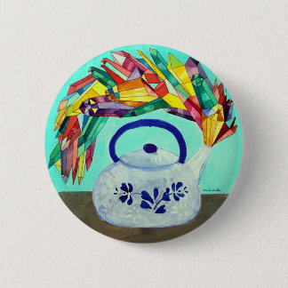 Badge Rond 5 Cm Bouton Gem Kettle
