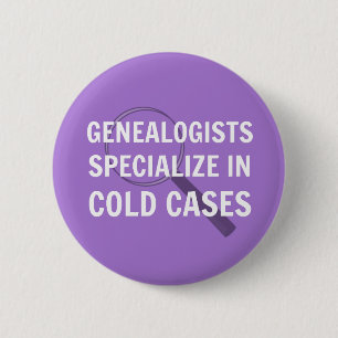Badge Rond 5 Cm Bouton généalogique (violet)