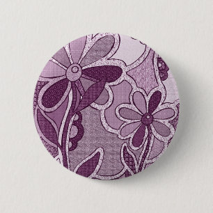 Badge Rond 5 Cm Bouton génial de fleurs